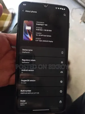 OnePlus 6T 128 GB Black