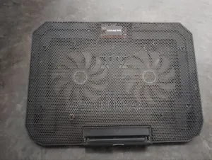 Laptop Cooling Fan, HP Charger, and Mouse with Mouse Pad