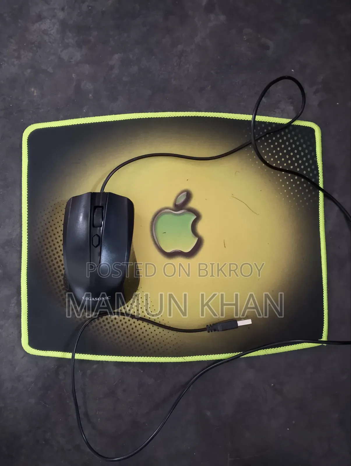 Laptop Cooling Fan, HP Charger, and Mouse with Mouse Pad