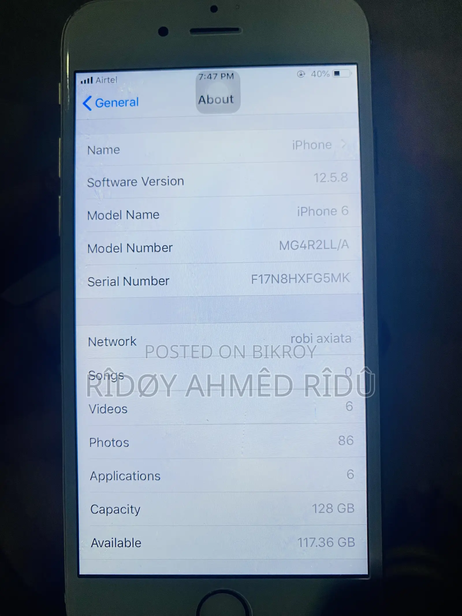 Apple iPhone 6 128 GB White