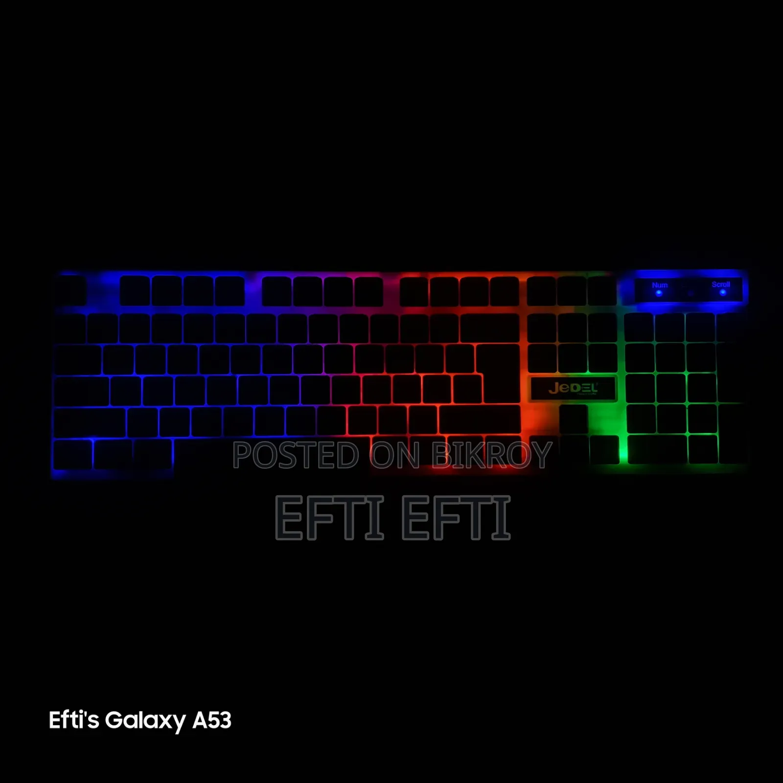 Jedel RGB Gaming Keyboard (Used)