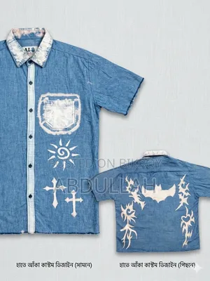 Custom Hand Made Street Style Soft Denim Shirt