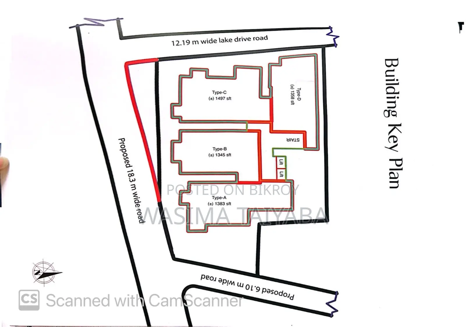 5bdrm Duplex in Partex Marina, Badda for Sale