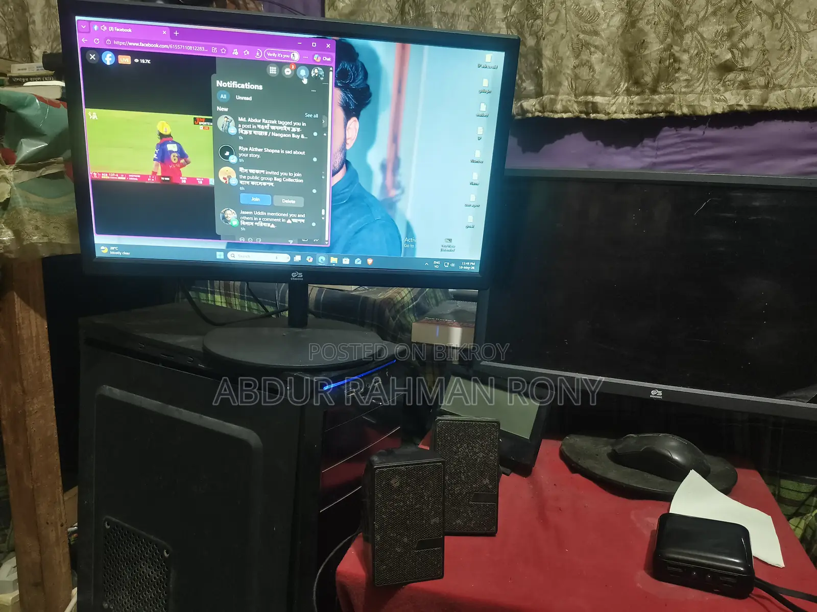 Desktop Computer Gigabyte GB-BACE-3010 8GB Intel Core I3 HDD 128GB