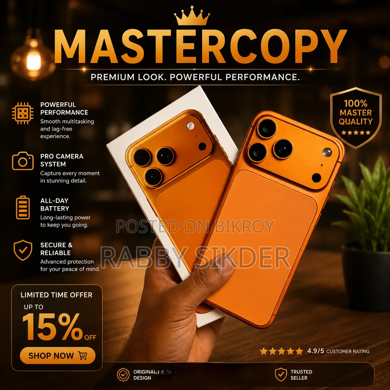 New Apple iPhone 17 Pro Max 1 TB Orange