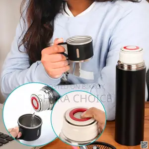 Premium Vacuum Flask Gift Set With 3 Cups