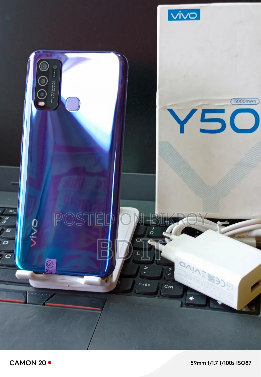 New Vivo Y50 128 GB Blue