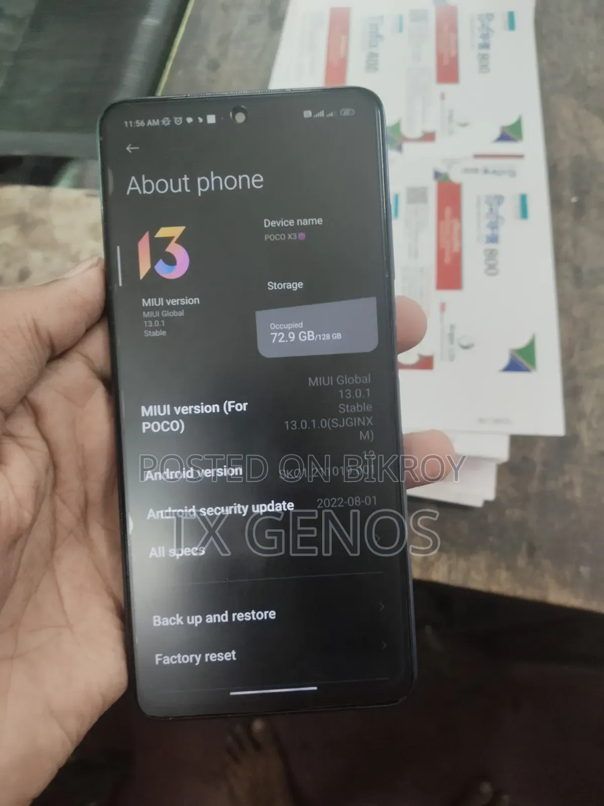 Xiaomi Poco X3 ১২৮ জিবি ব্লু
