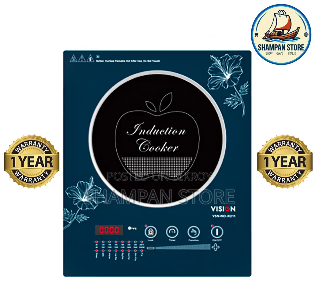 Vision Induction Cooker | Touch Control | Timer Lock Function