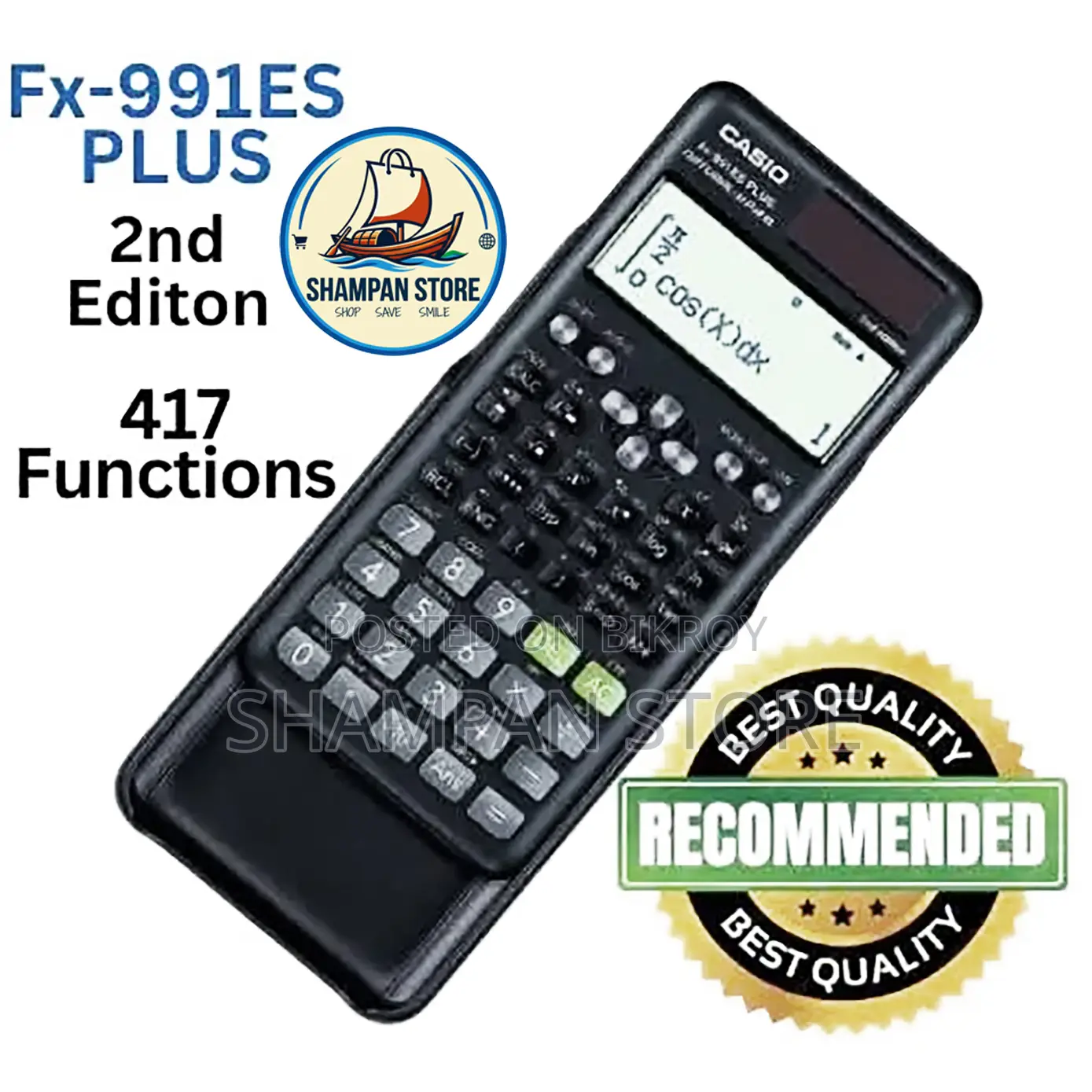 New Version Fx991es Plus 2nd Edition Scientific Calculator-417function
