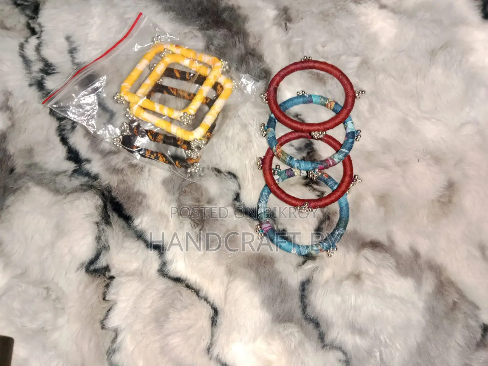 Aesthetic Handmade Fabric Bangle Collection - Elegance at an Affordable Price!