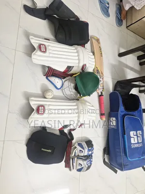 Cricket Set: Bat, Pads, etc.