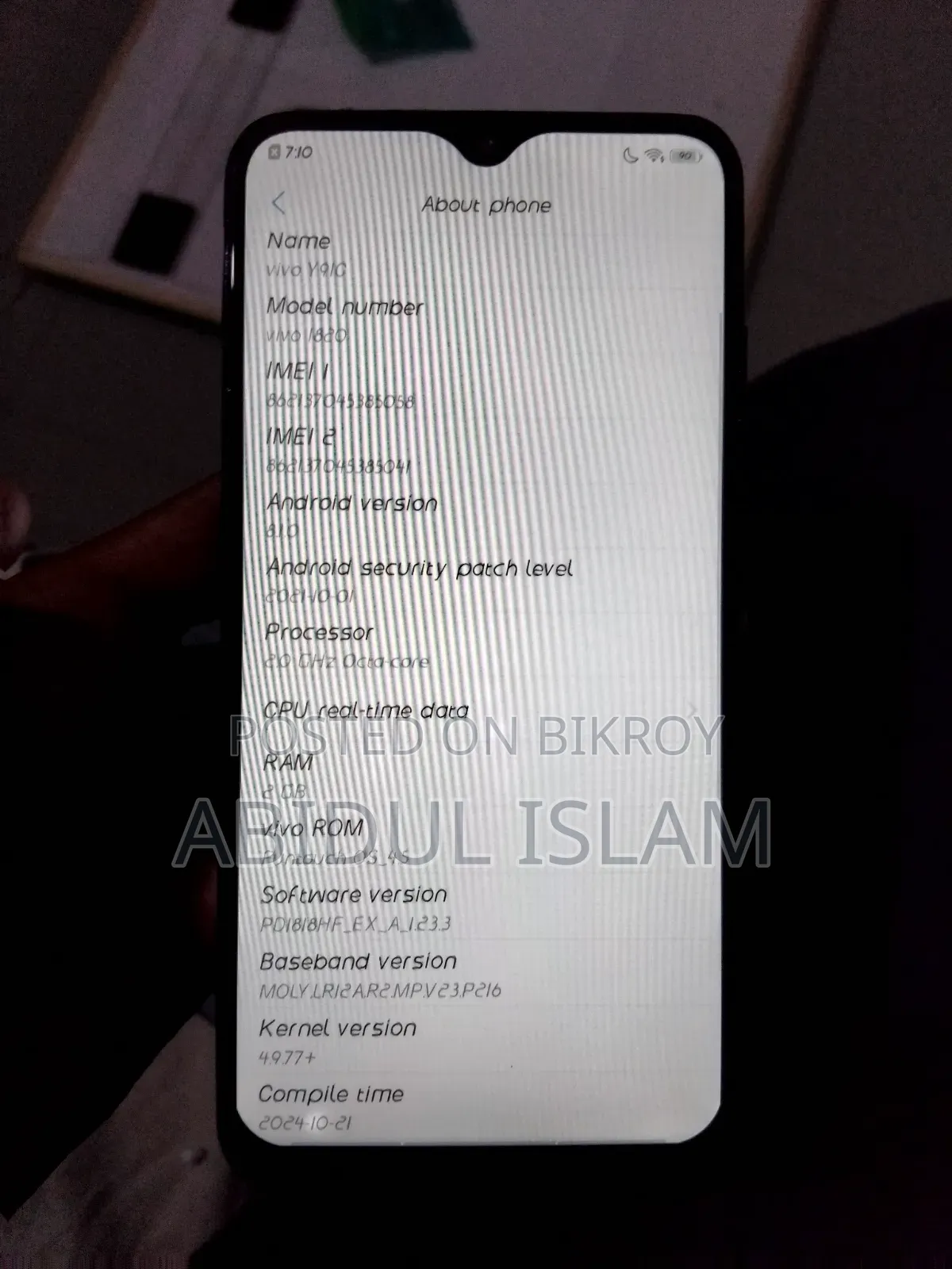 Vivo Y91c 32 GB Blue