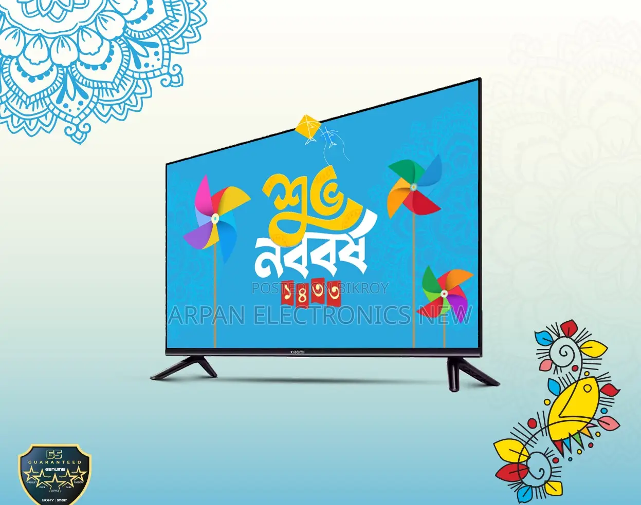 Sony 32" Smart-tv Video HD LED TV Frameless Design RAM 2GB ROM 16GB