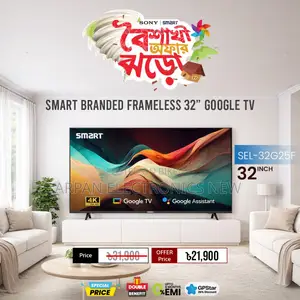Sony 32" Smart-tv Video HD LED TV Frameless Design RAM 2GB ROM 16GB