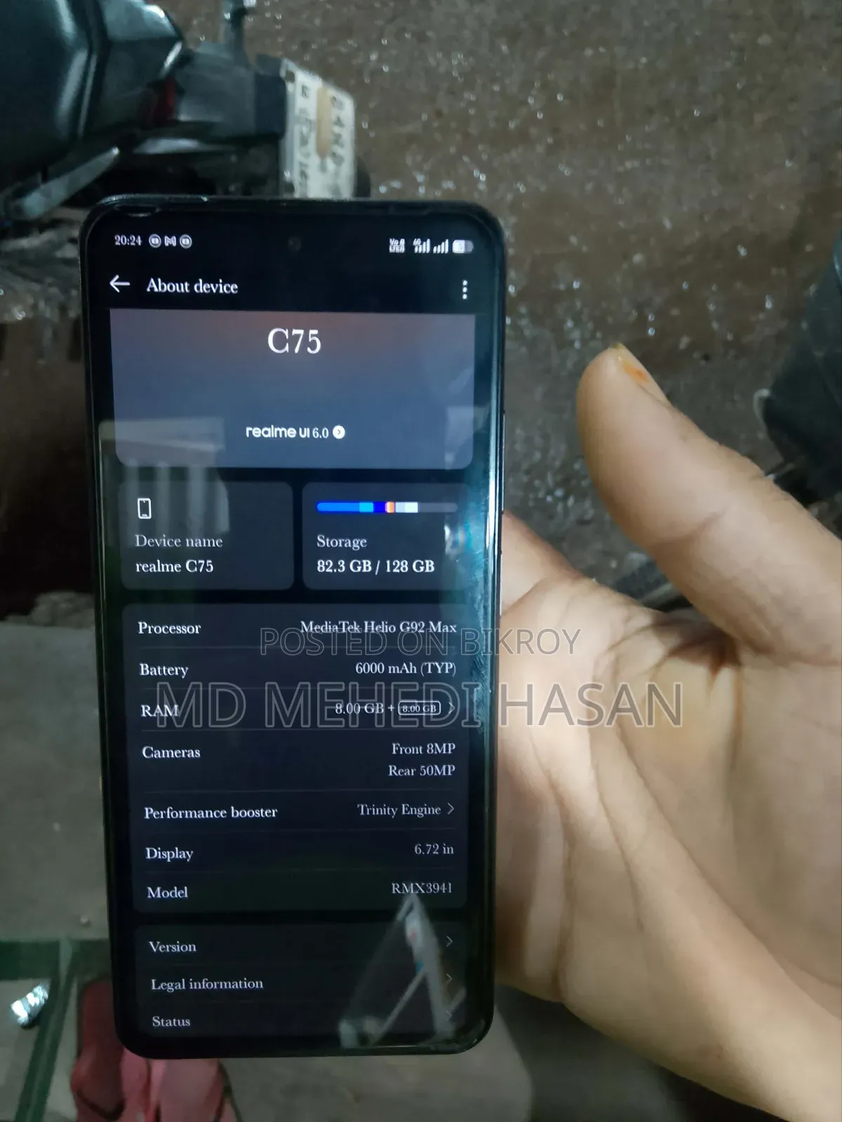 Realme C75 128 GB Black