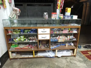 Shop decoration with stationery items for sale