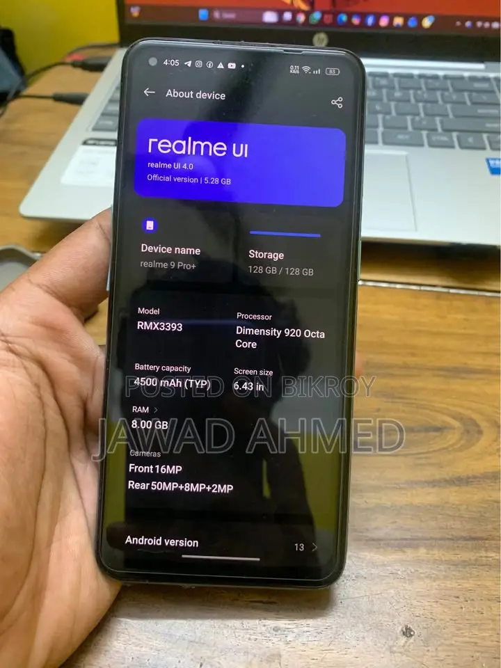 Realme 9 Pro+ 128 GB Blue