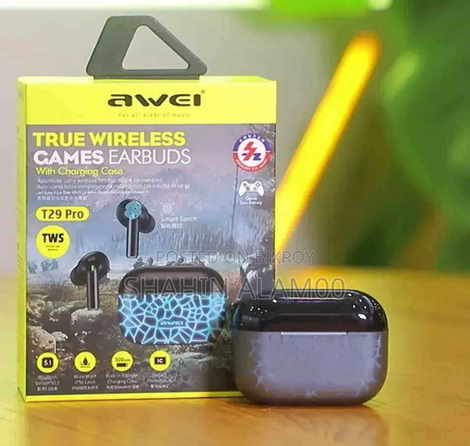 Awei T29 Pro TWS Gaming Earbuds