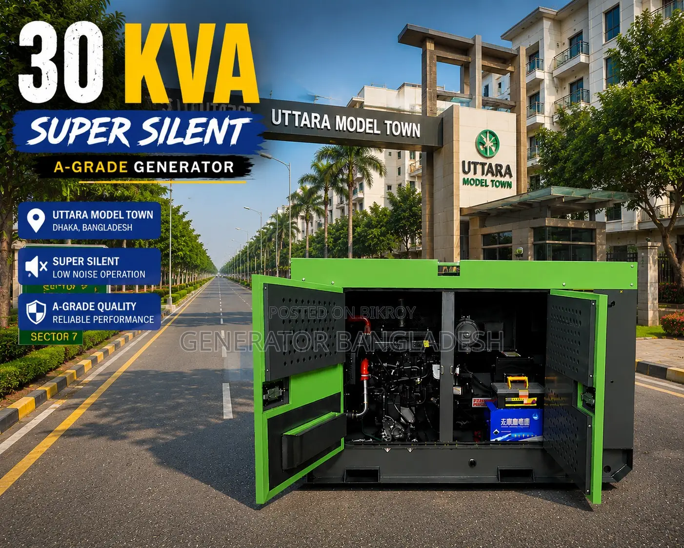 30 Kva Super Silent Ricardo Powerful Generator