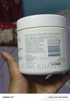 Cerave Moisturizing Cream 453gm USA Authentic - 90% Full