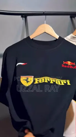 Premium Ferrari X Red Bull Drop Shoulder T-Shirt