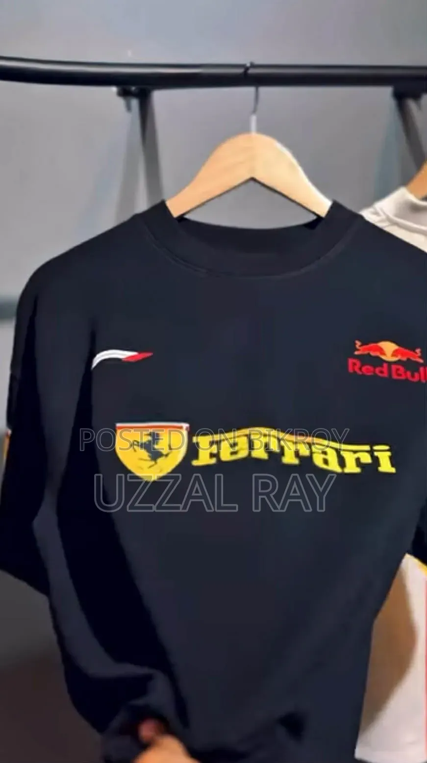 Premium Ferrari X Red Bull Drop Shoulder T-Shirt