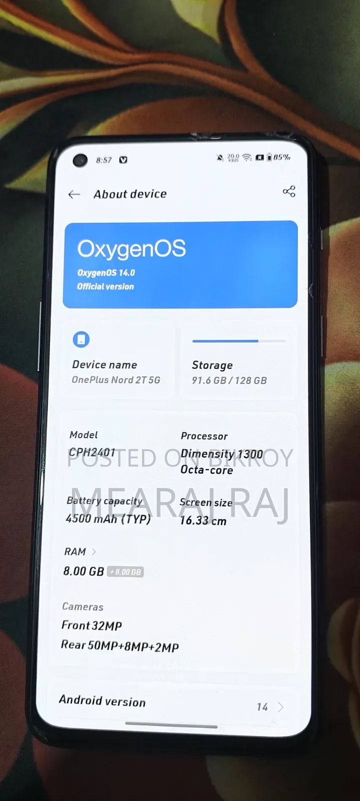 OnePlus Nord 2T 128 GB Black