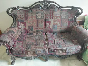Coffee Color 5 Seater Antique Sofa (3+2+1) Set