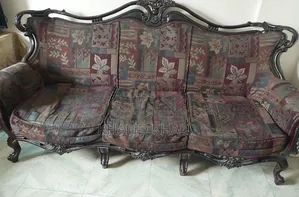 Coffee Color 5 Seater Antique Sofa (3+2+1) Set