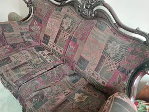 Coffee Color 5 Seater Antique Sofa (3+2+1) Set