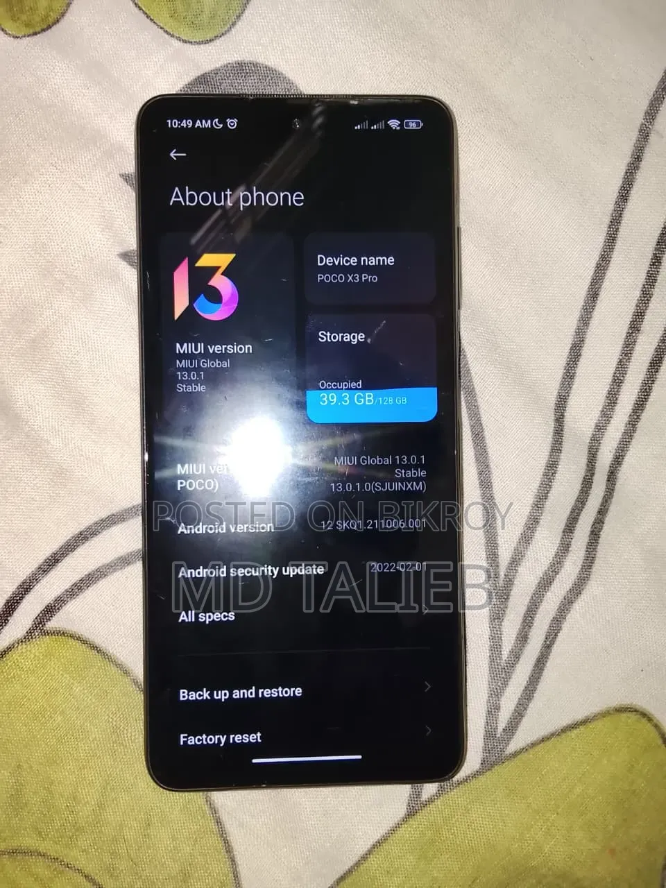 Xiaomi Poco X3 Pro 128 GB Blue