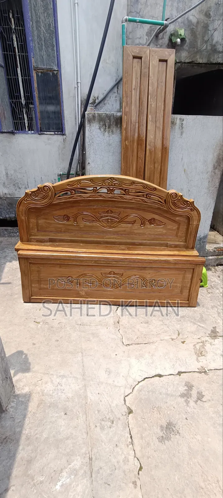 100% Teak Wood Box Bed for Sale