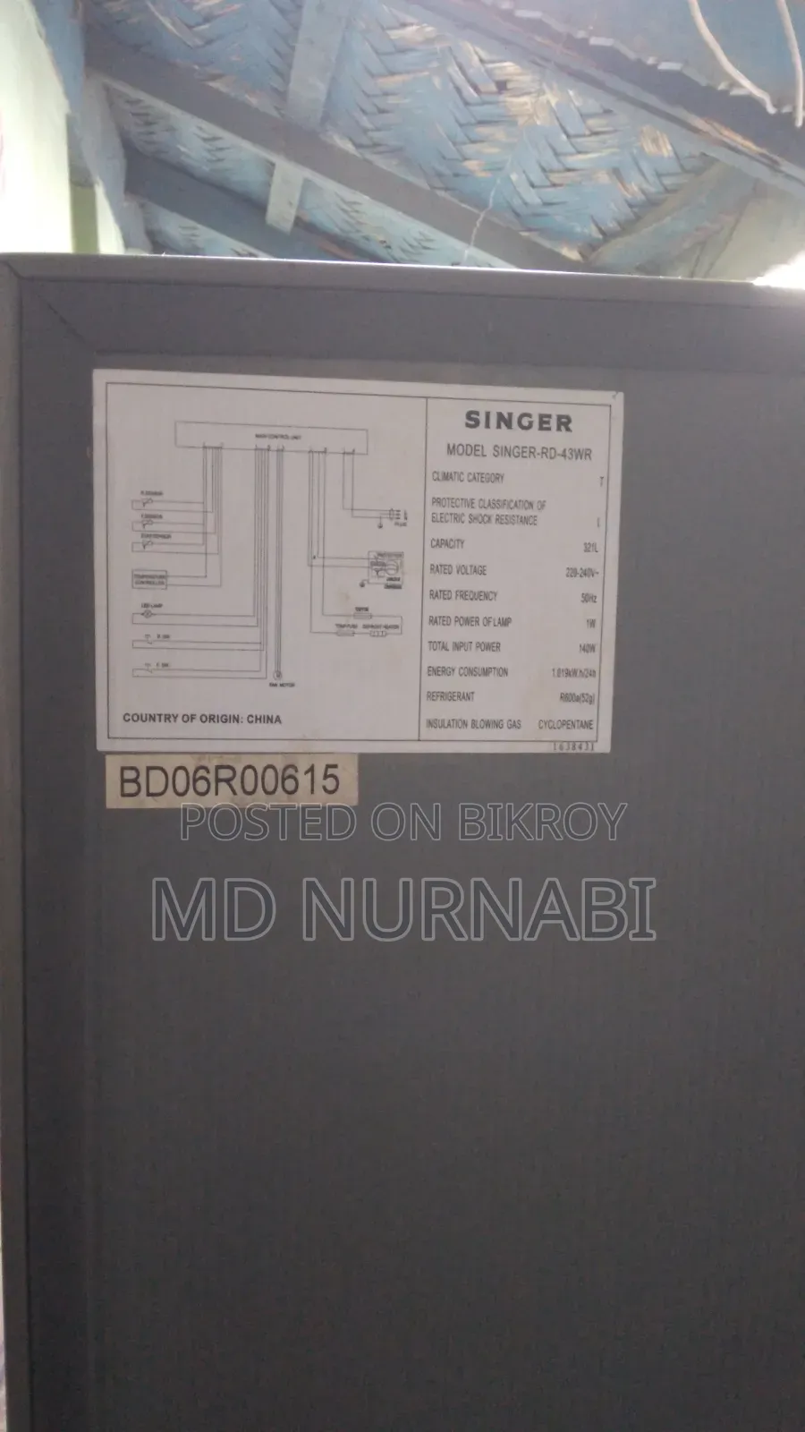 Singer Fridge