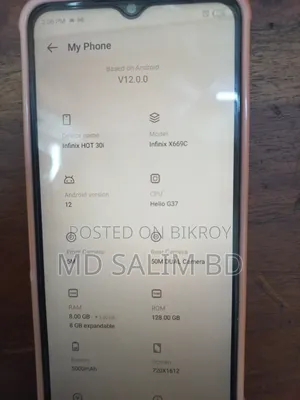 Infinix Hot 30i 128 GB Gray
