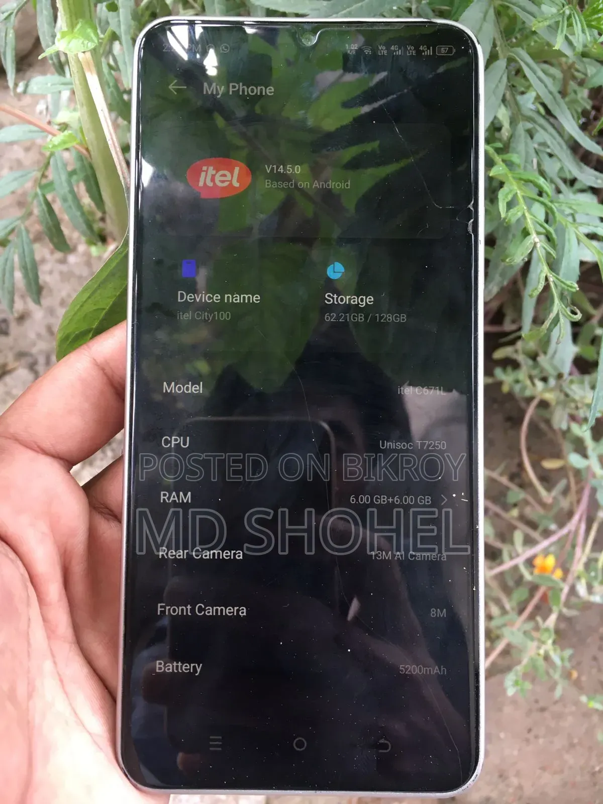 Itel City 100 128 GB Gray