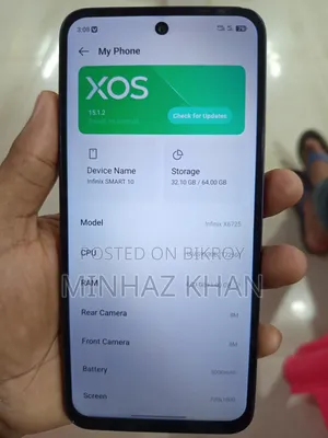 New Infinix Smart 10 64 GB Black