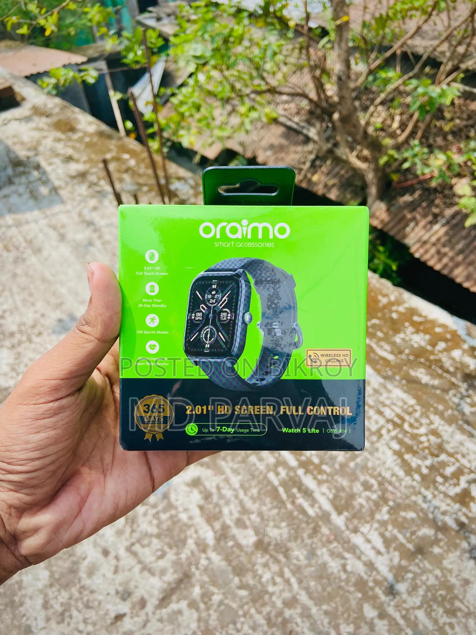 Oraimo Watch 5 Lite ইনটেক।