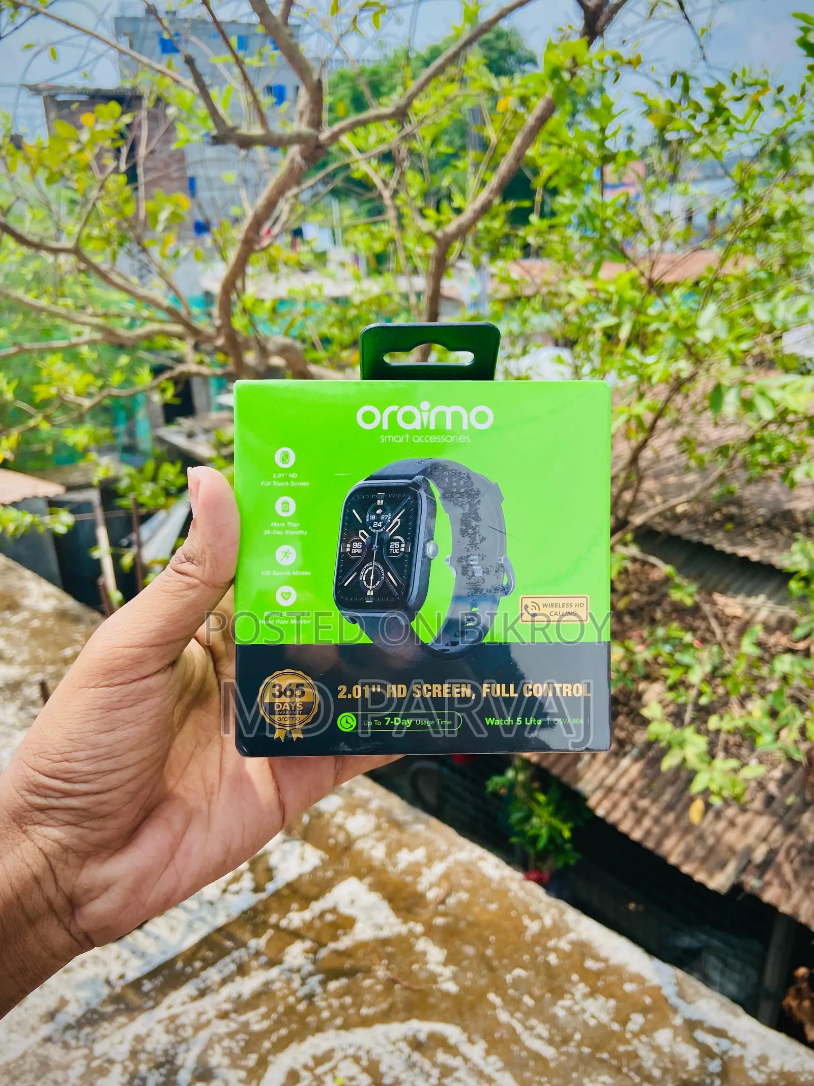 Oraimo Watch 5 Lite ইনটেক।