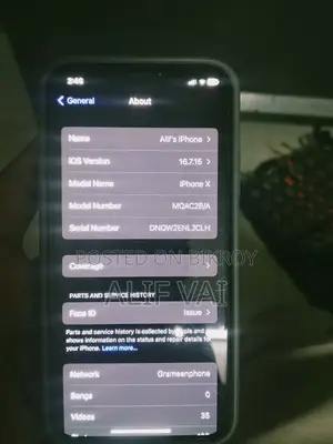Apple iPhone X 64 GB Black