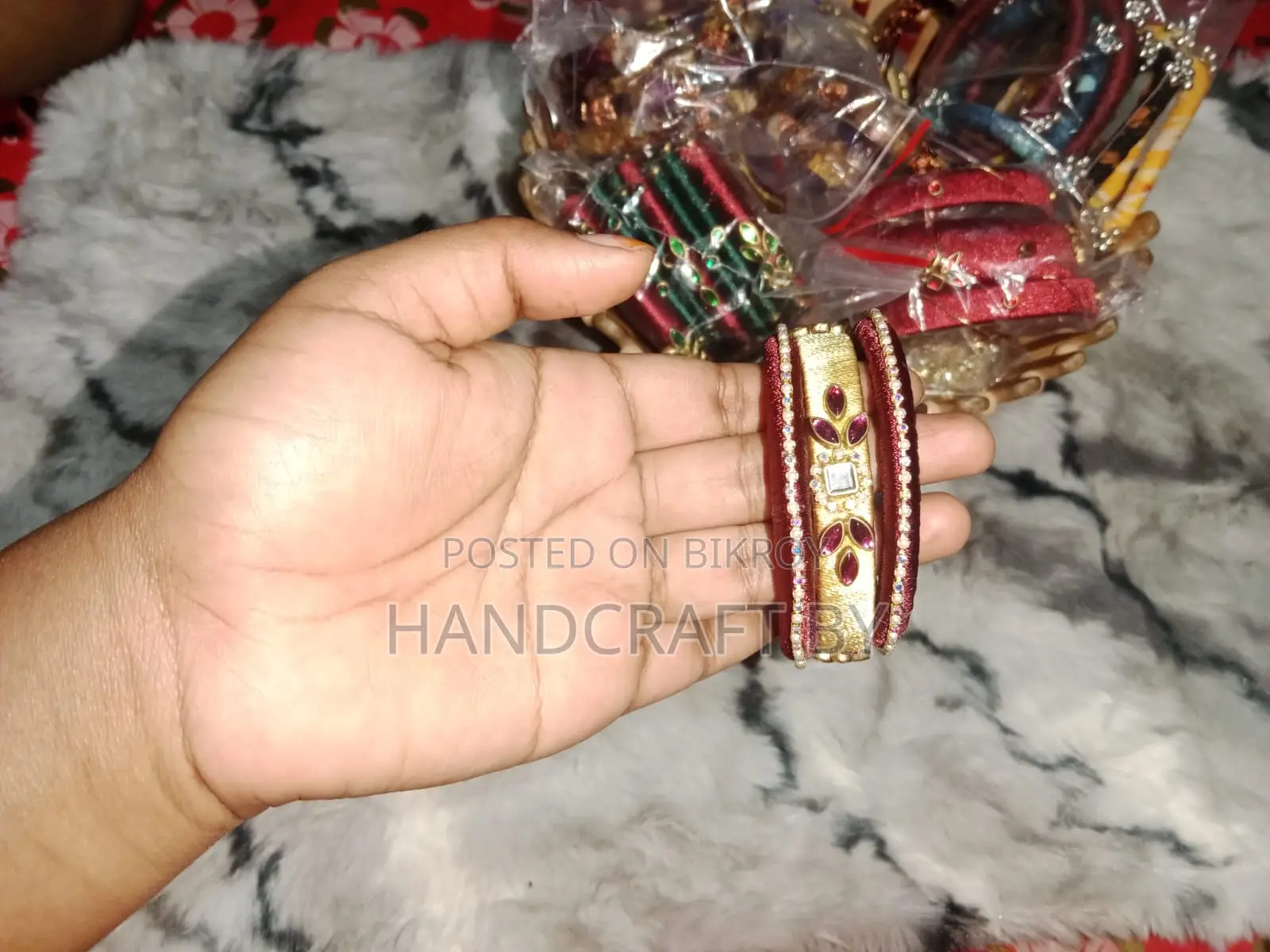 Adorn Yourself in Royal Elegance with Our New Handmade Bangle Set!