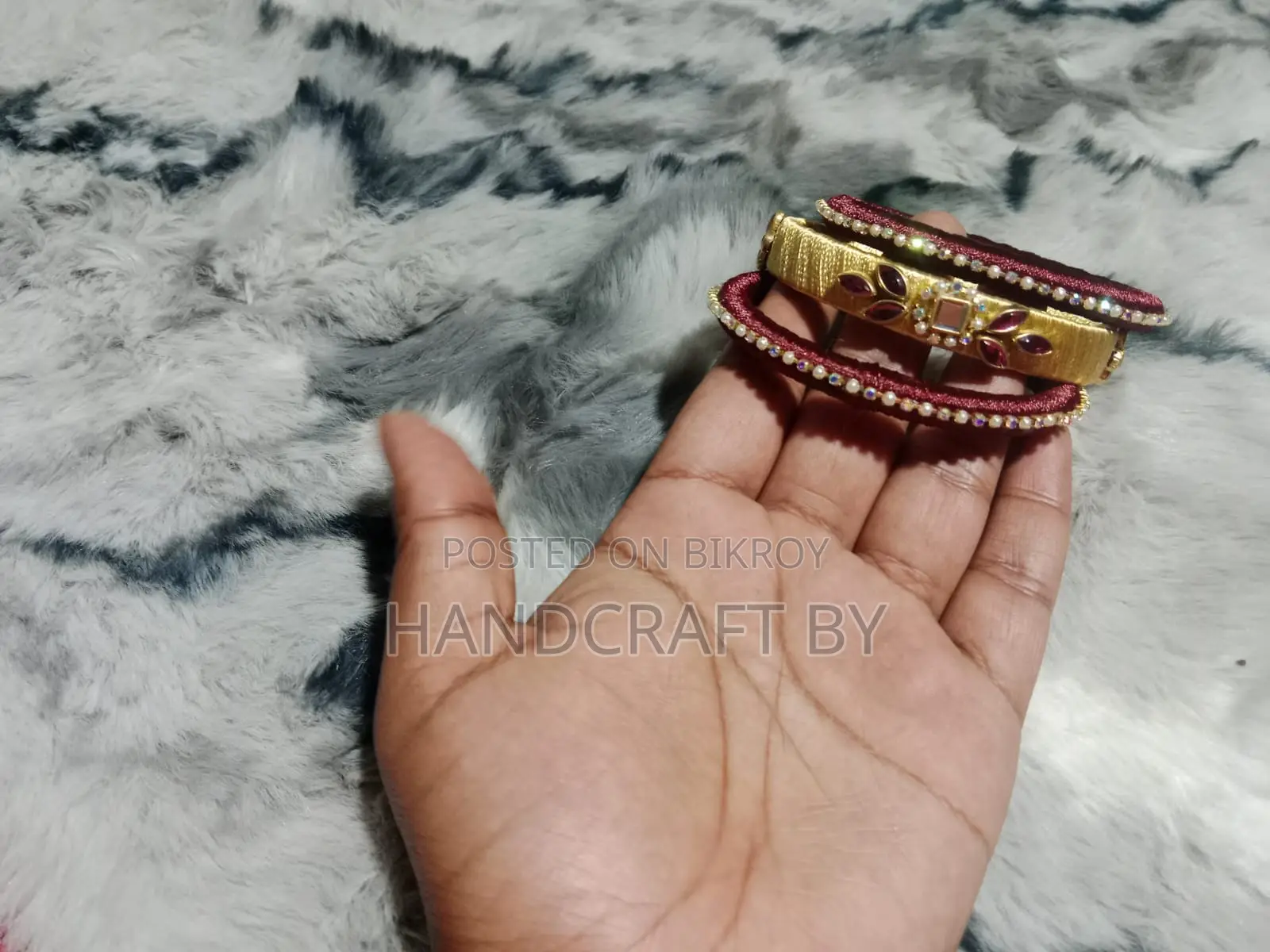 Adorn Yourself in Royal Elegance with Our New Handmade Bangle Set!