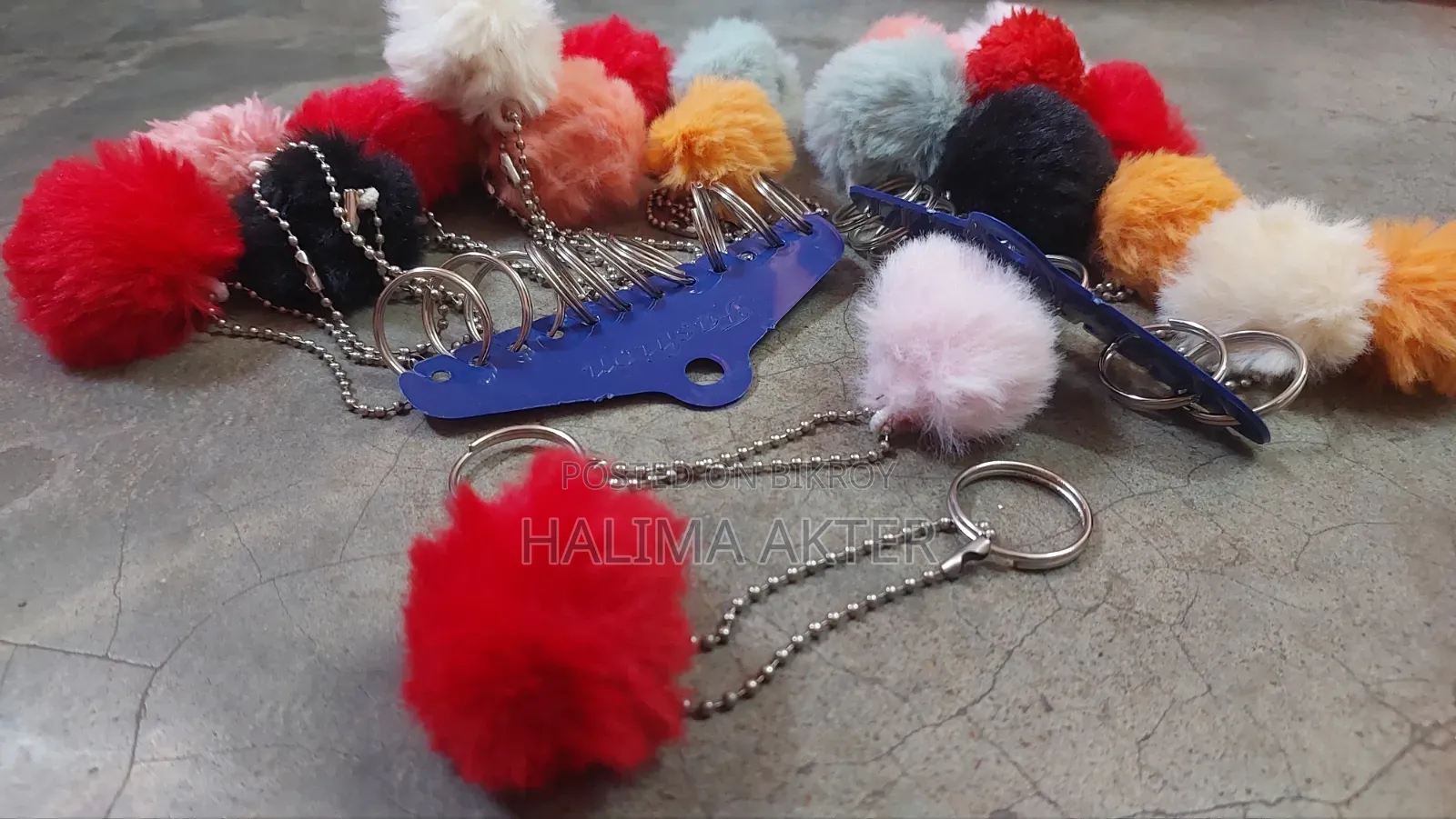 Key Ring(চাবি রিং) + Hair Scrunchies(চুলের ব্যান্ড)