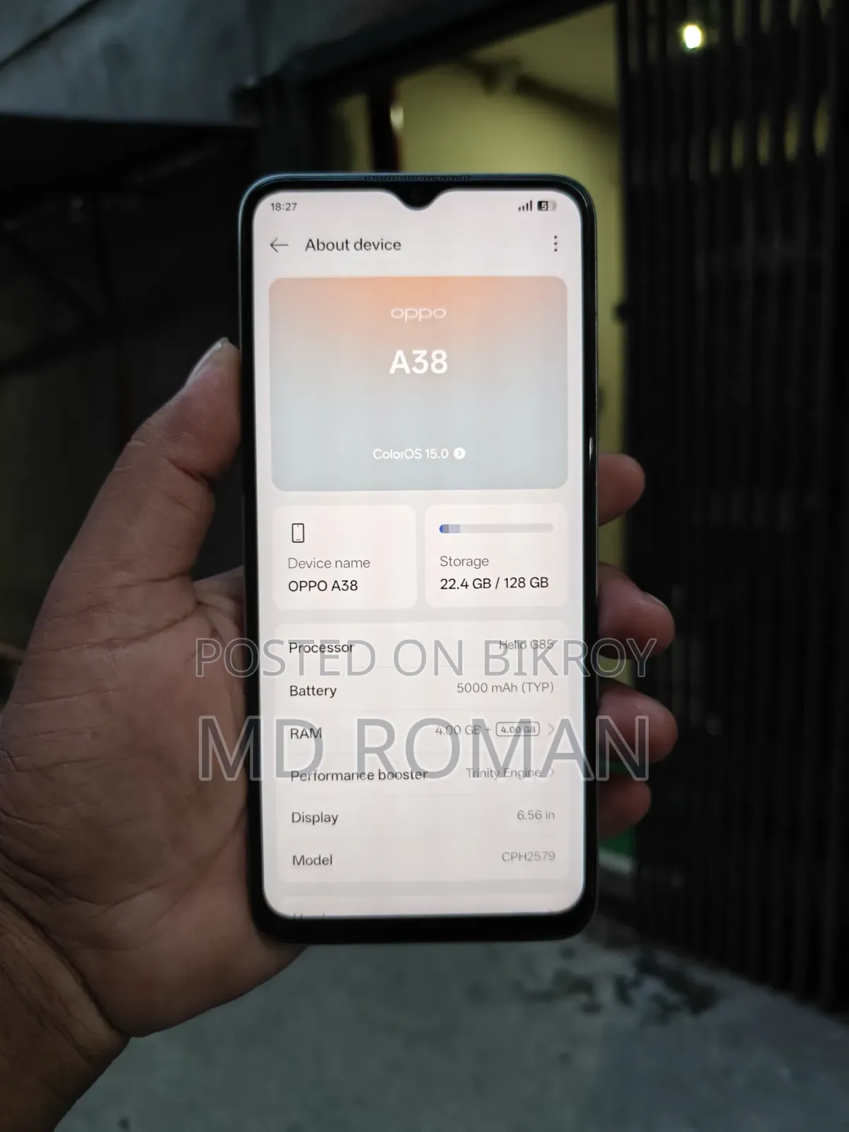 Oppo A38 128 GB Silver