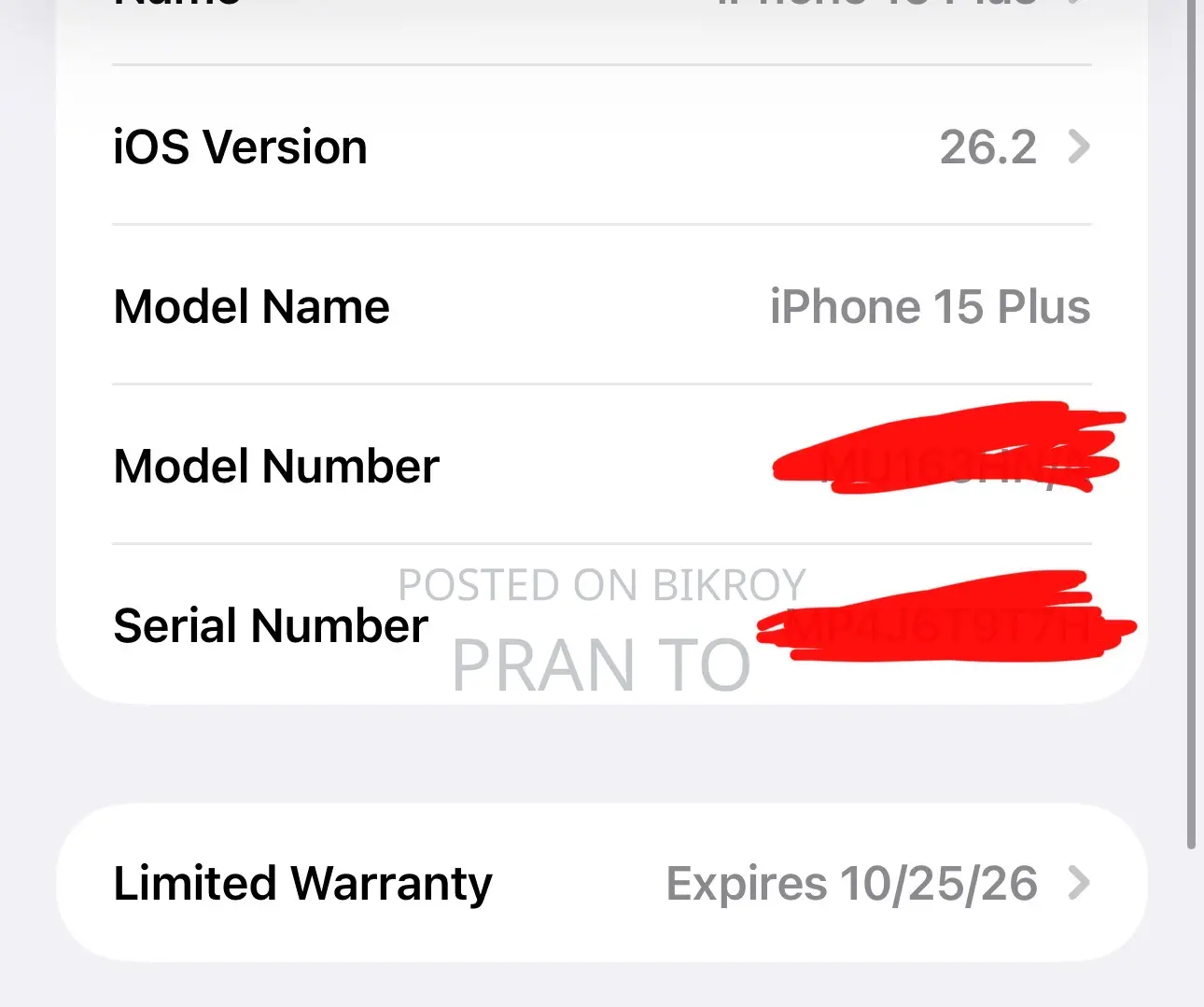 Apple iPhone 15 Plus 128 GB White