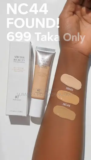 Swiss Beauty Foundation 07 Warm Honey Nc44 - 699৳ Original