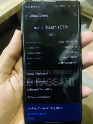 Samsung Galaxy S10 Plus 128 GB Black