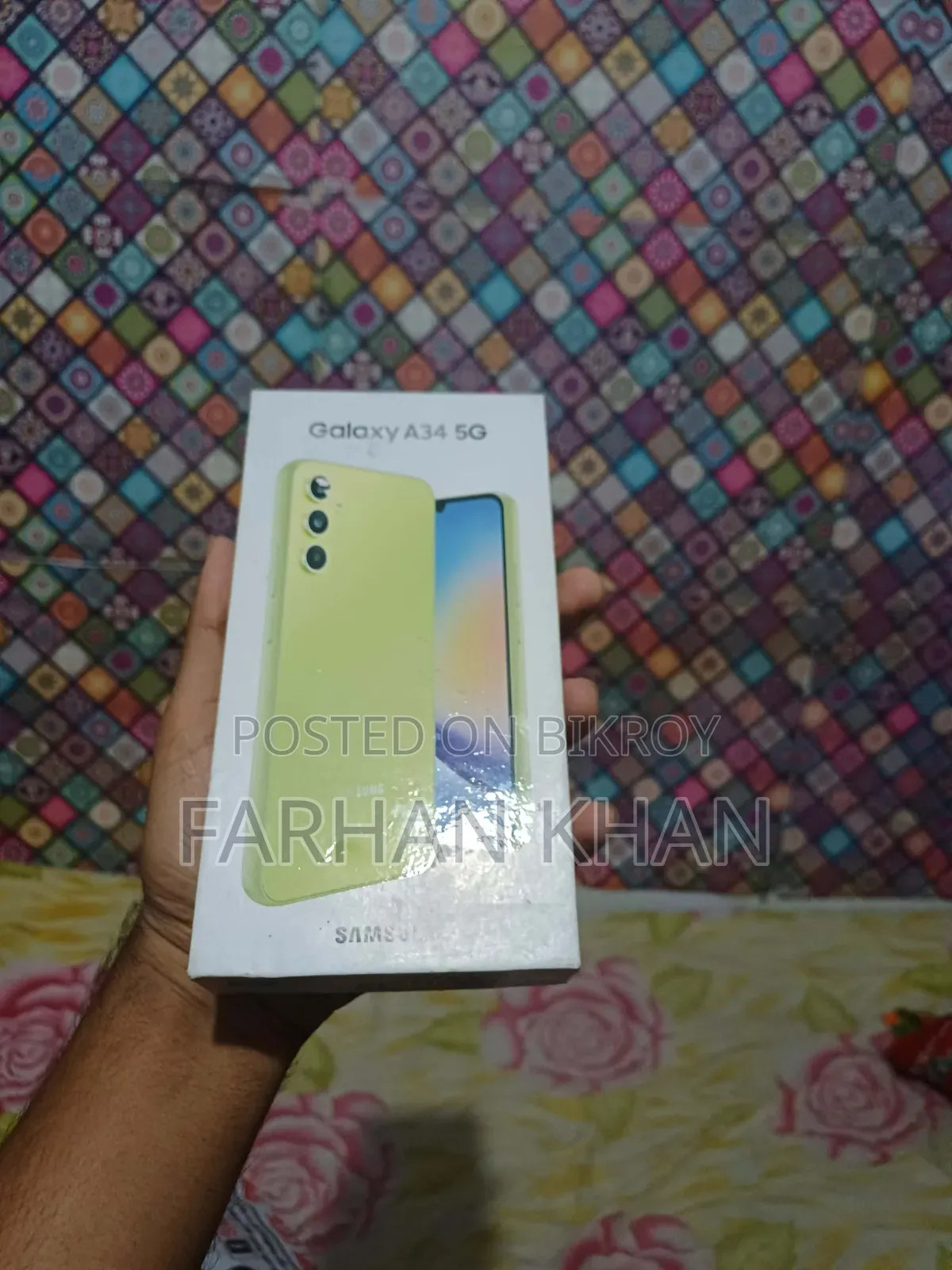 স্যামসাং গ্যালাক্সি এ৩৪ ৫জি ১২৮ জিবি ব্লু