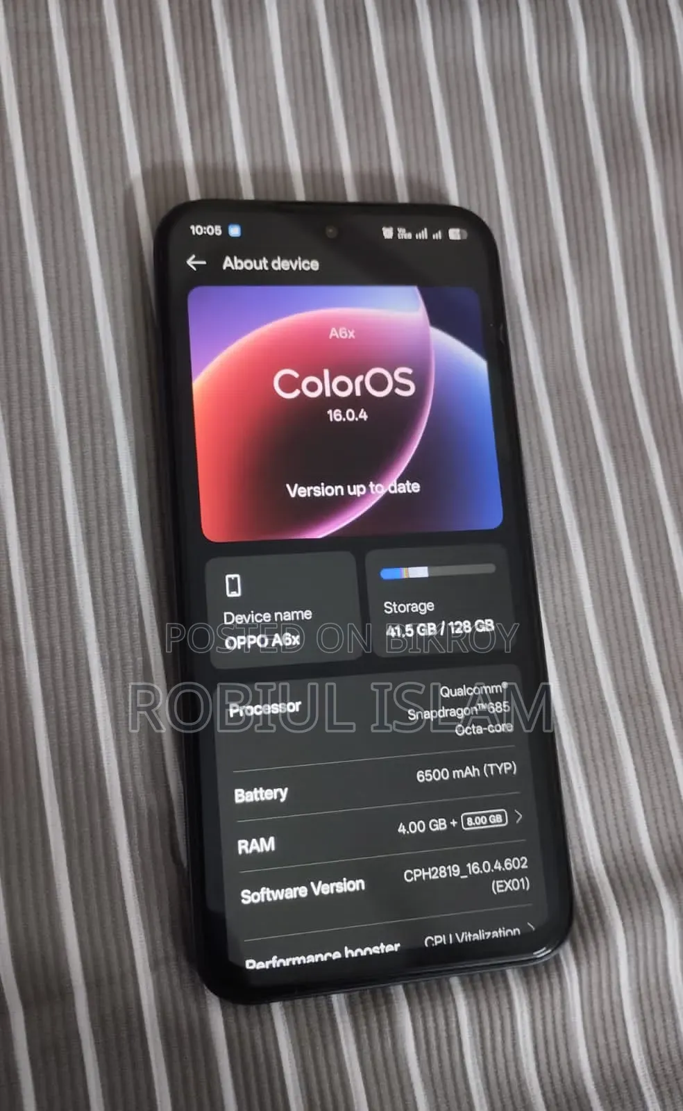 New Oppo A6x 128 GB Purple