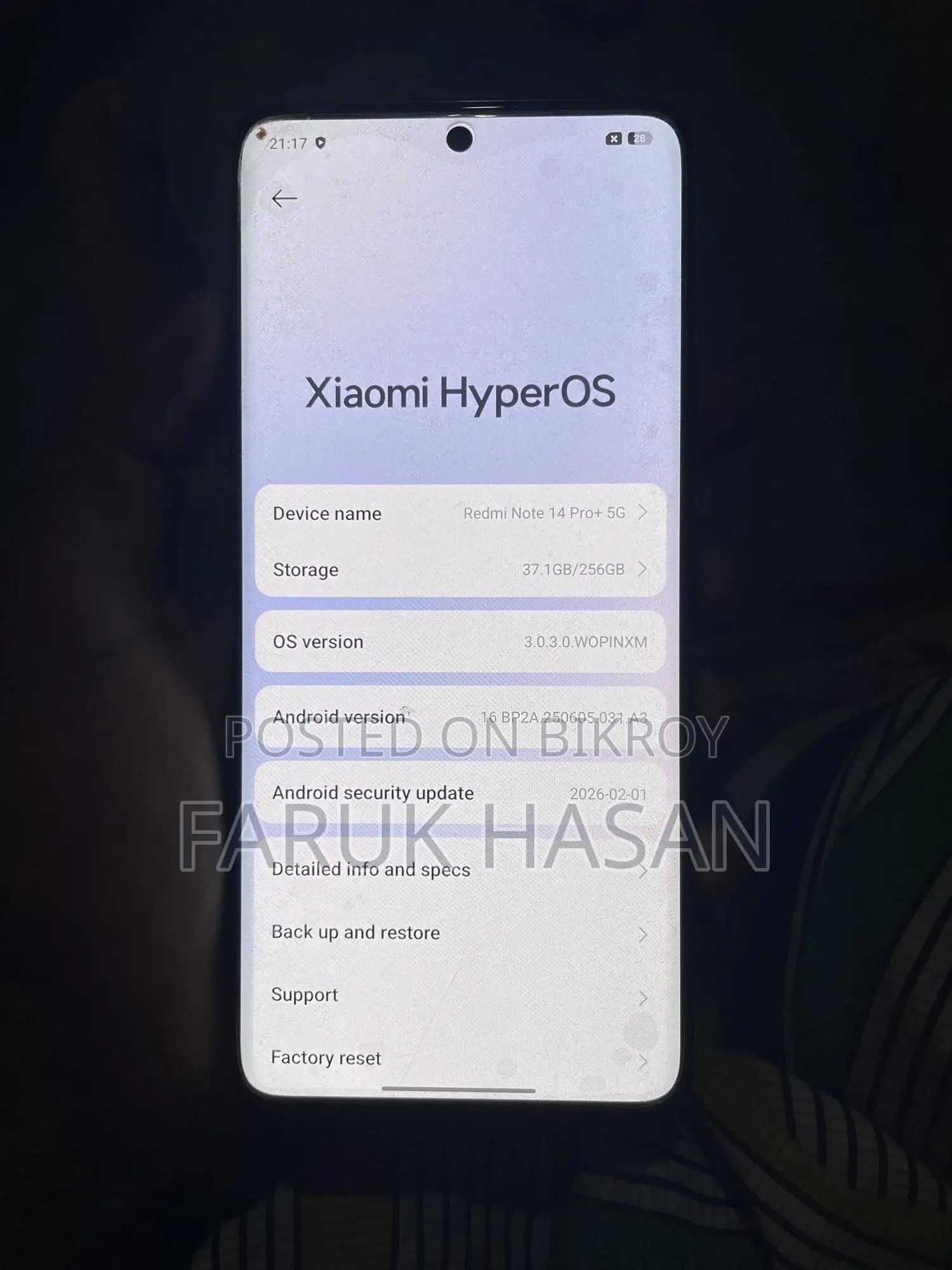 Xiaomi Redmi Note 14 Pro+ 256 GB Black